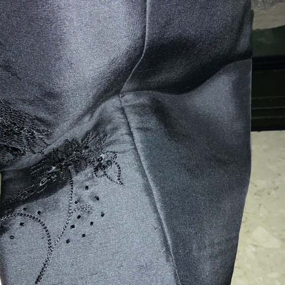 Black Silk Dress Pants - Picture 4 of 6